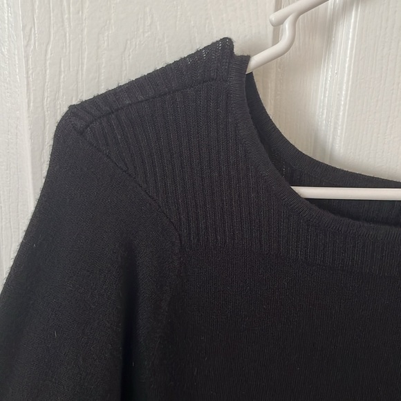 Women's lightweight & soft black tunic sweater - Size L - Picture 2 of 6